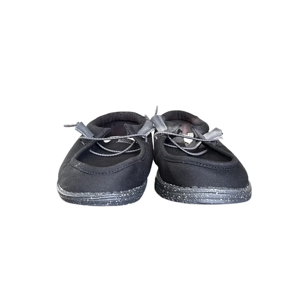 Hey Dude Wally Hex Mens Black Speckled Sole Slip On Loafer Shoes Size 10